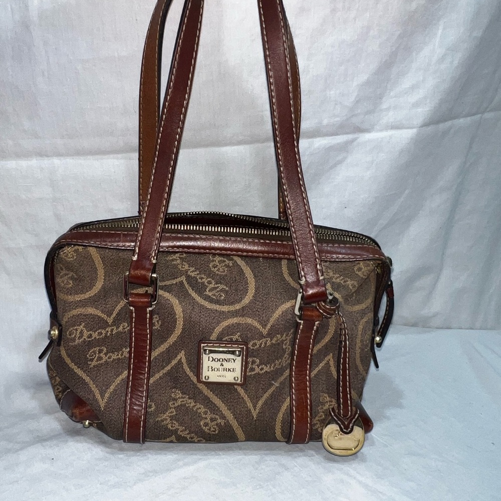 Dooney & Bourke Brown and Tan Shoulder Bag